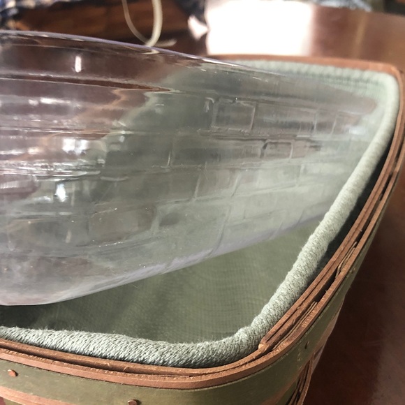 Longaberger Harvest Weave Bread Basket/ liner/plastic protector - Picture 6 of 13